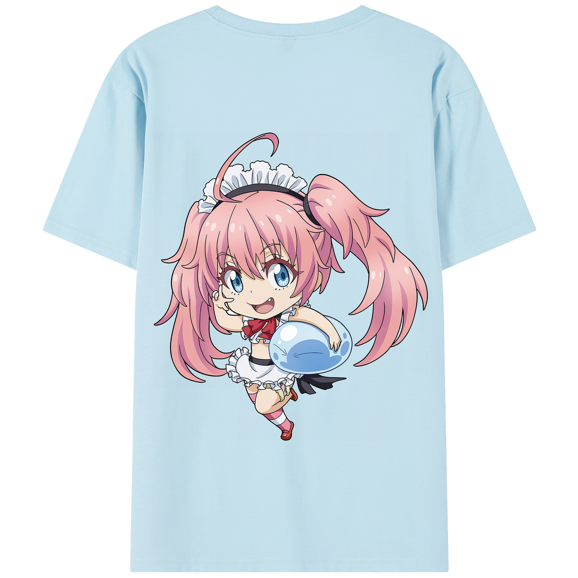 （画像用） 転スラ Regarding Reincarnated to Slime 綿100％半袖Tシャツ（背面プリント）